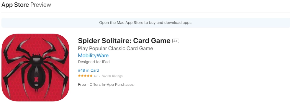 Spider - Classic Solitaire Card Game